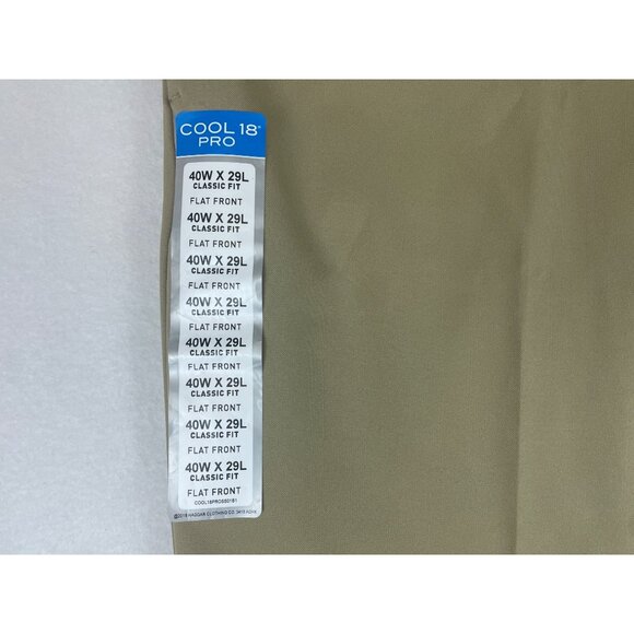 Haggar Men's Beige Khaki Pants Sz 40x29 - NWT - Picture 9 of 12